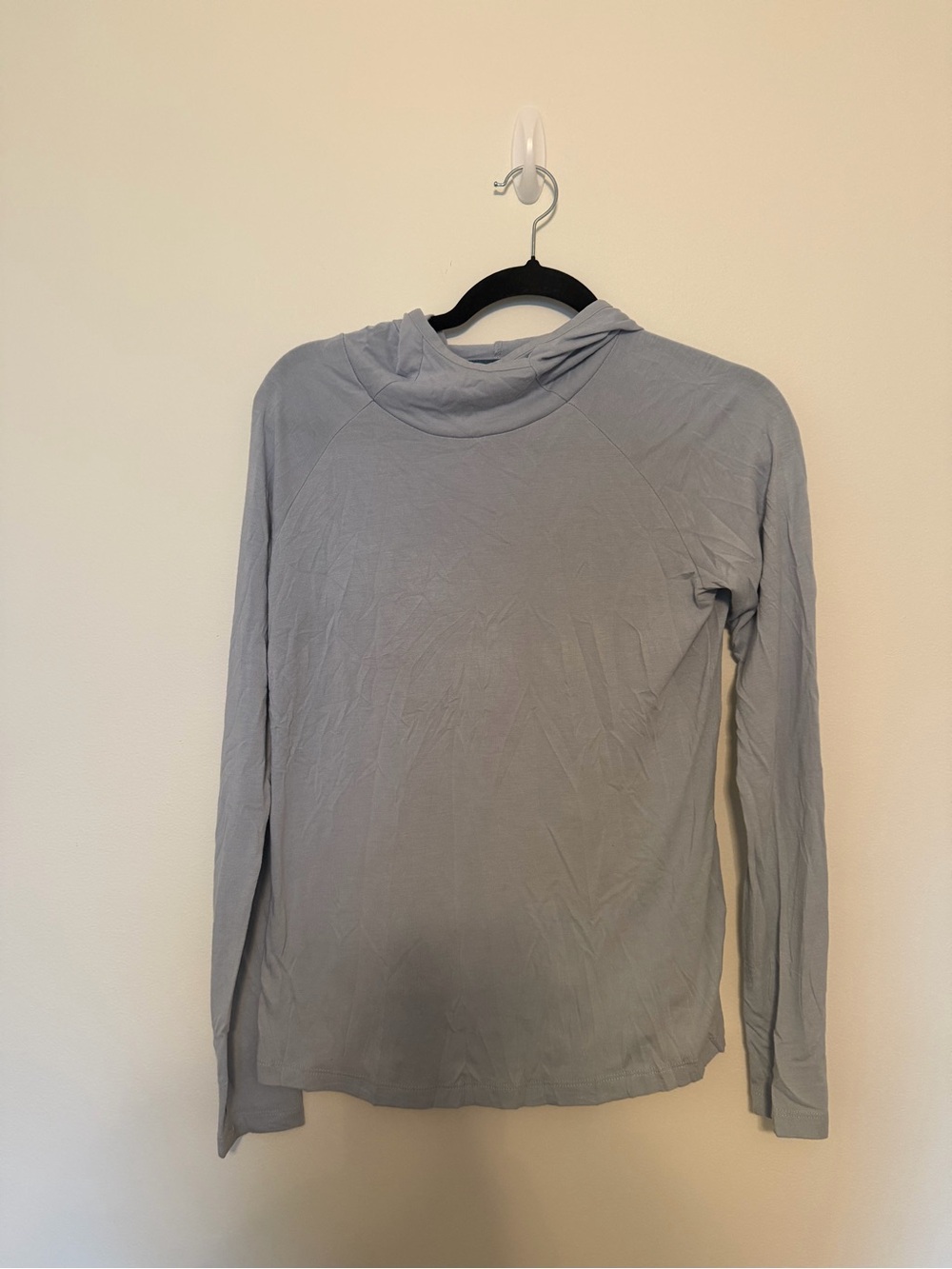 Free Fly Women’s Light Gray Long-Sleeve Hooded Top Size S